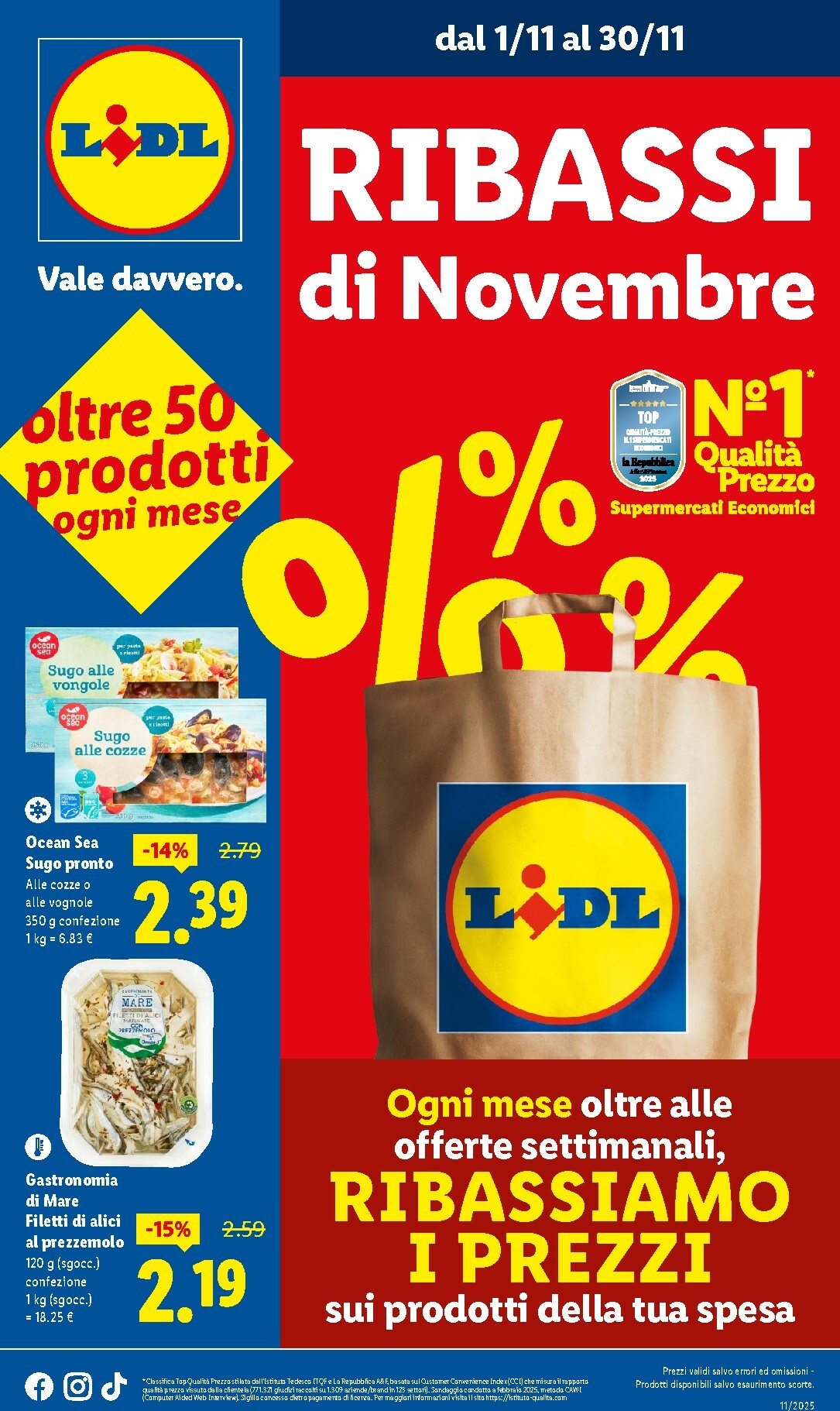 Volantino Lidl - Novembre valido dal 01/11 al 30/11