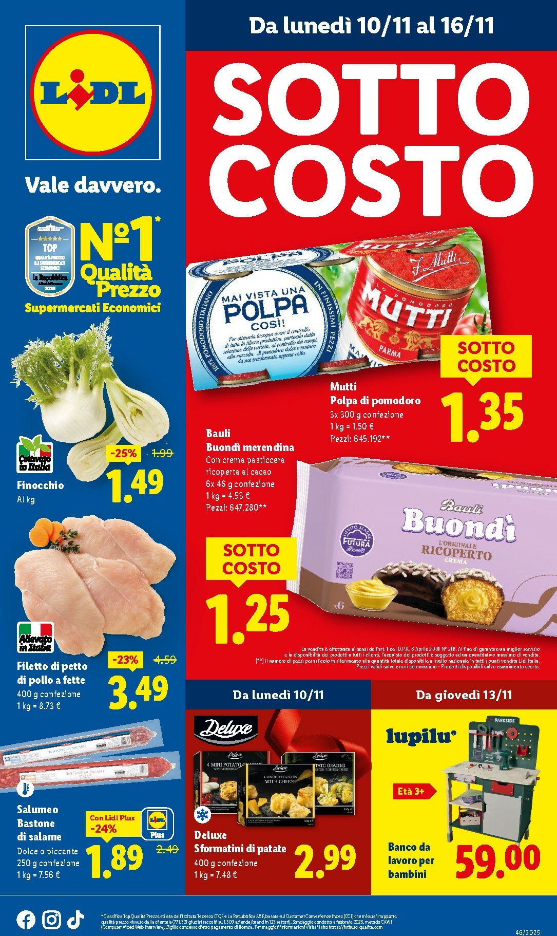 Volantino Lidl valido dal 10/11 al 16/11