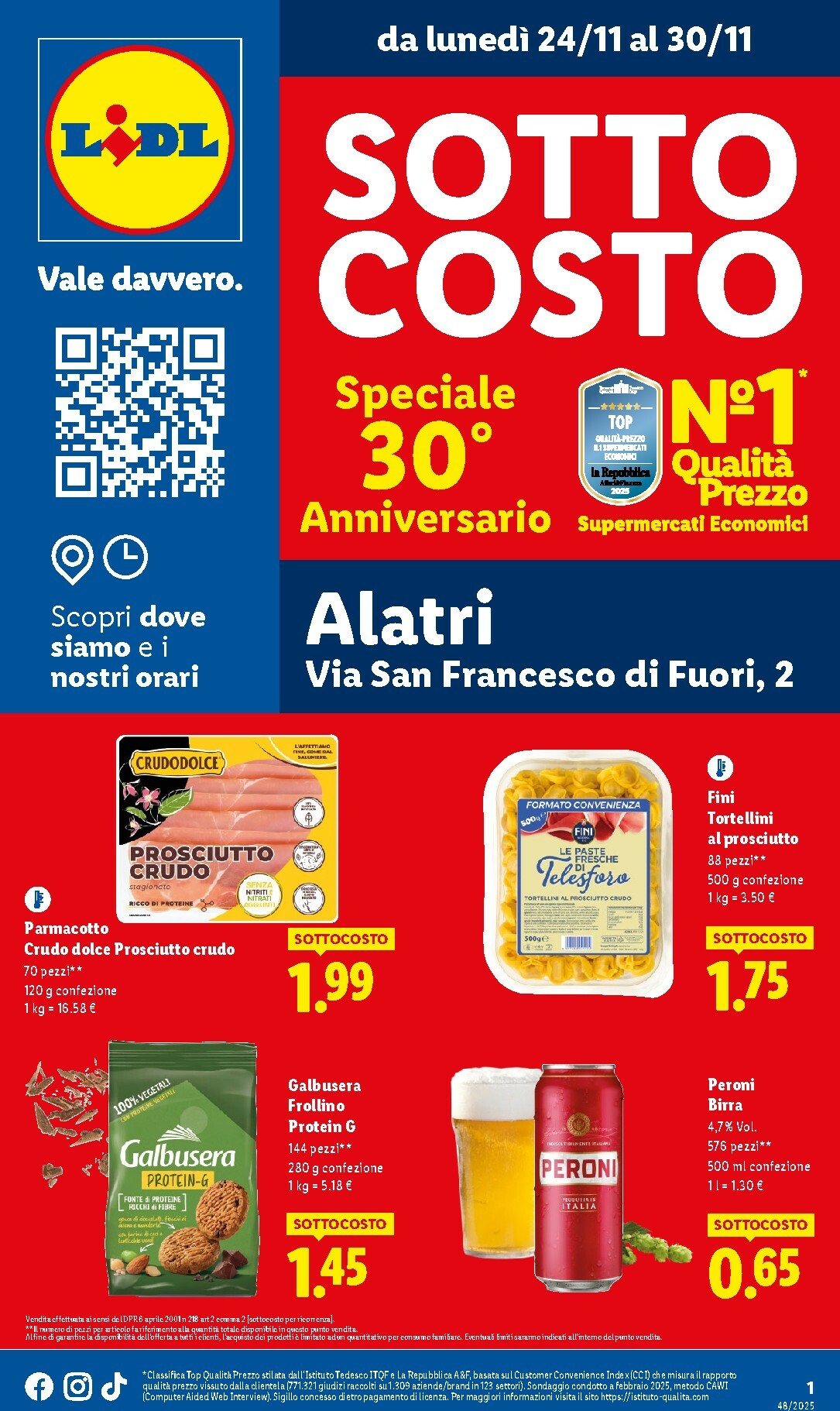 Volantino Lidl - Sottocosto valido dal 24/11 al 30/11