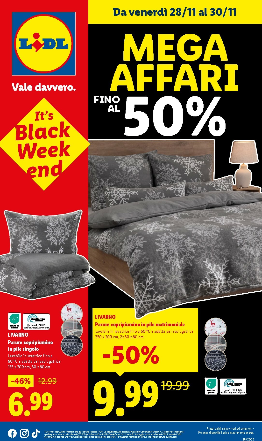 Volantino Lidl - Black Friday valido dal 28/11 al 30/11