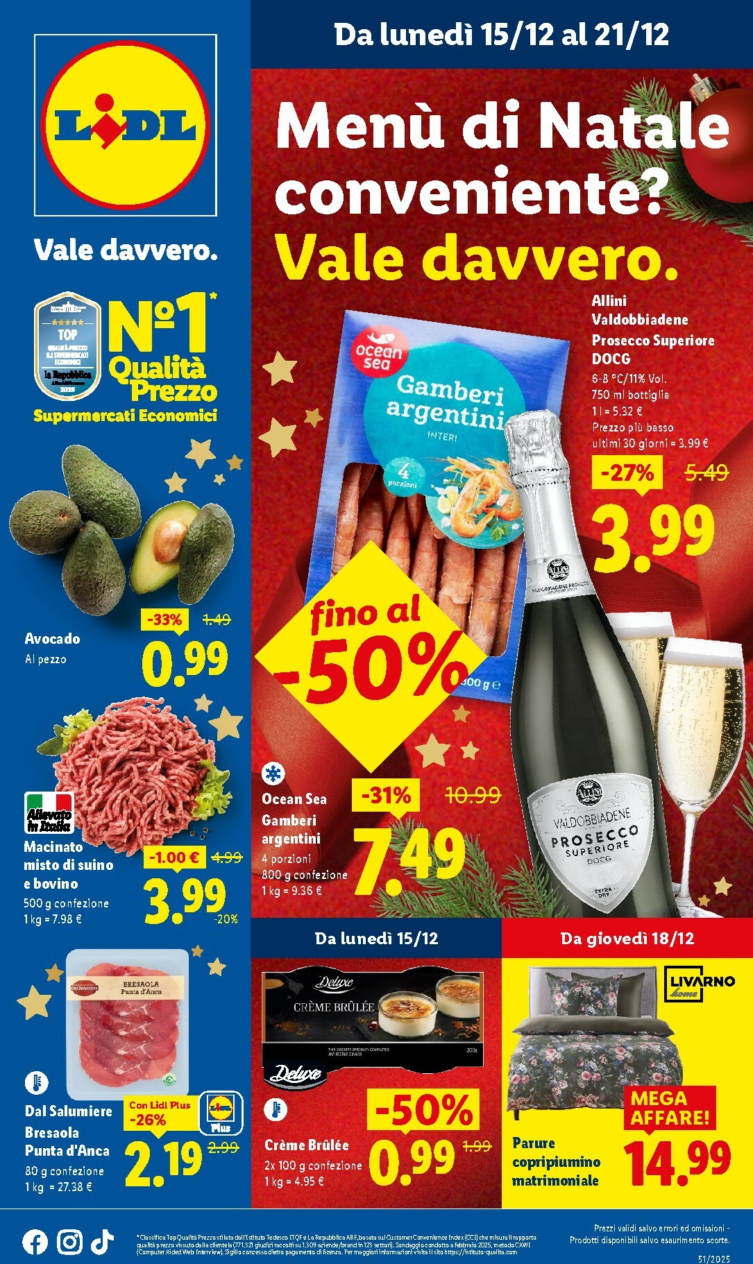 Volantino Lidl valido dal 15/12 al 21/12