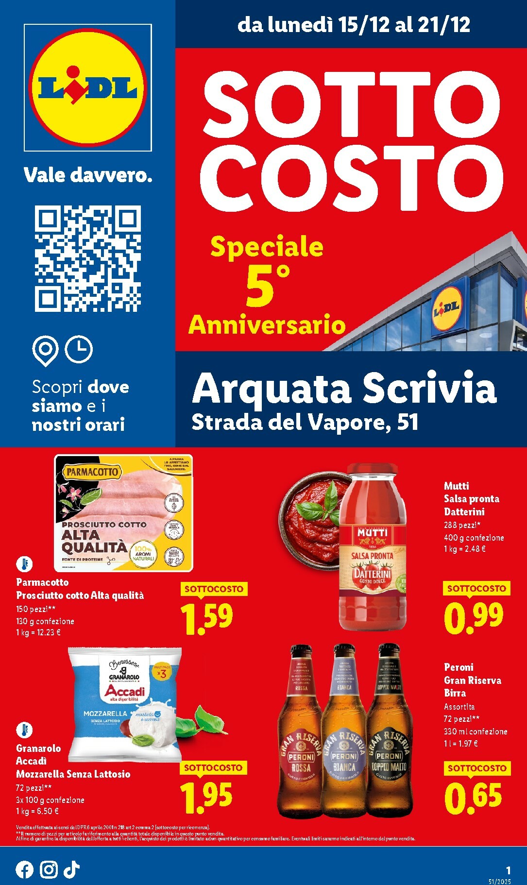 Volantino Lidl - Sottocosto valido dal 15/12 al 21/12