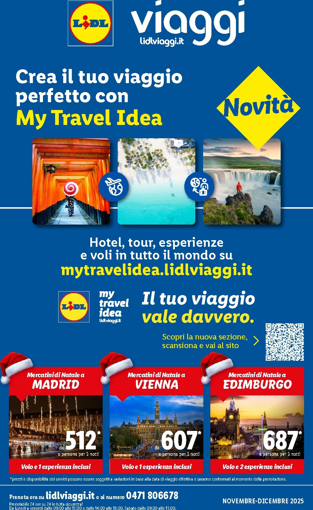 Volantino Lidl - Viaggi valido dal 01/11 al 31/12