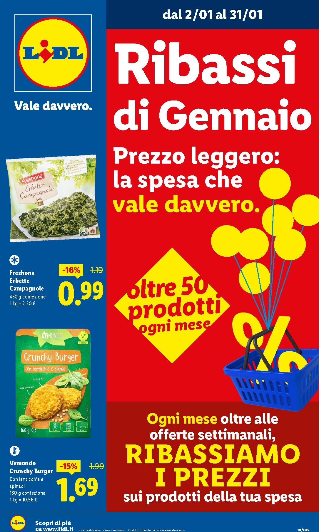Volantino Lidl - Gennaio valido dal 02/01 al 31/01