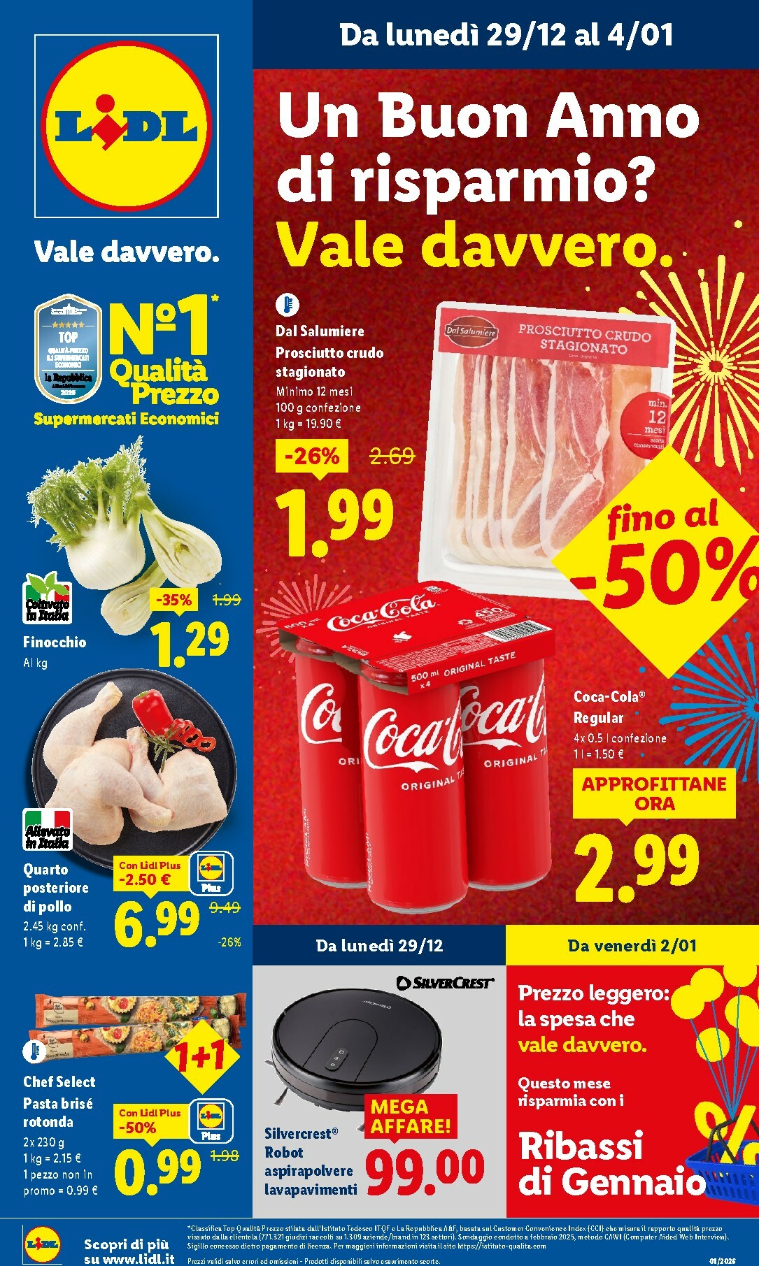 Volantino Lidl valido dal 29/12 al 04/01
