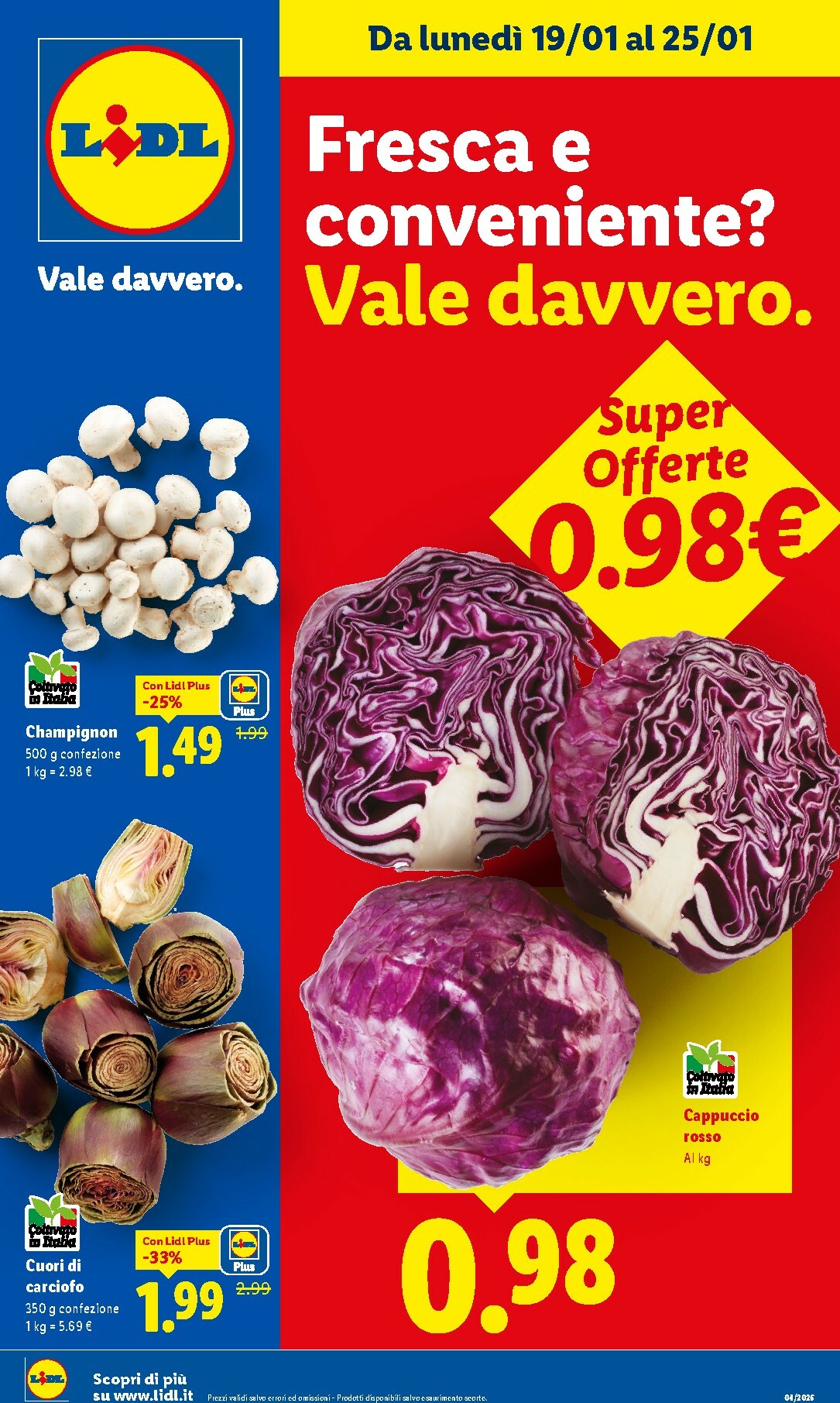 Volantino Lidl - Fresca e conveniente valido dal 19/01 al 25/01