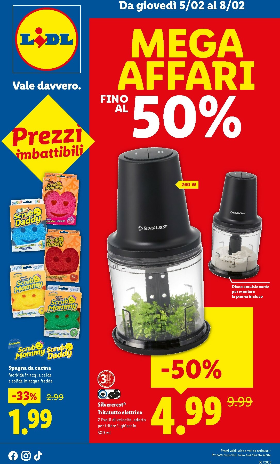 Volantino Lidl - Mega Affari valido dal 05/02/2026 al 08/02/2026
