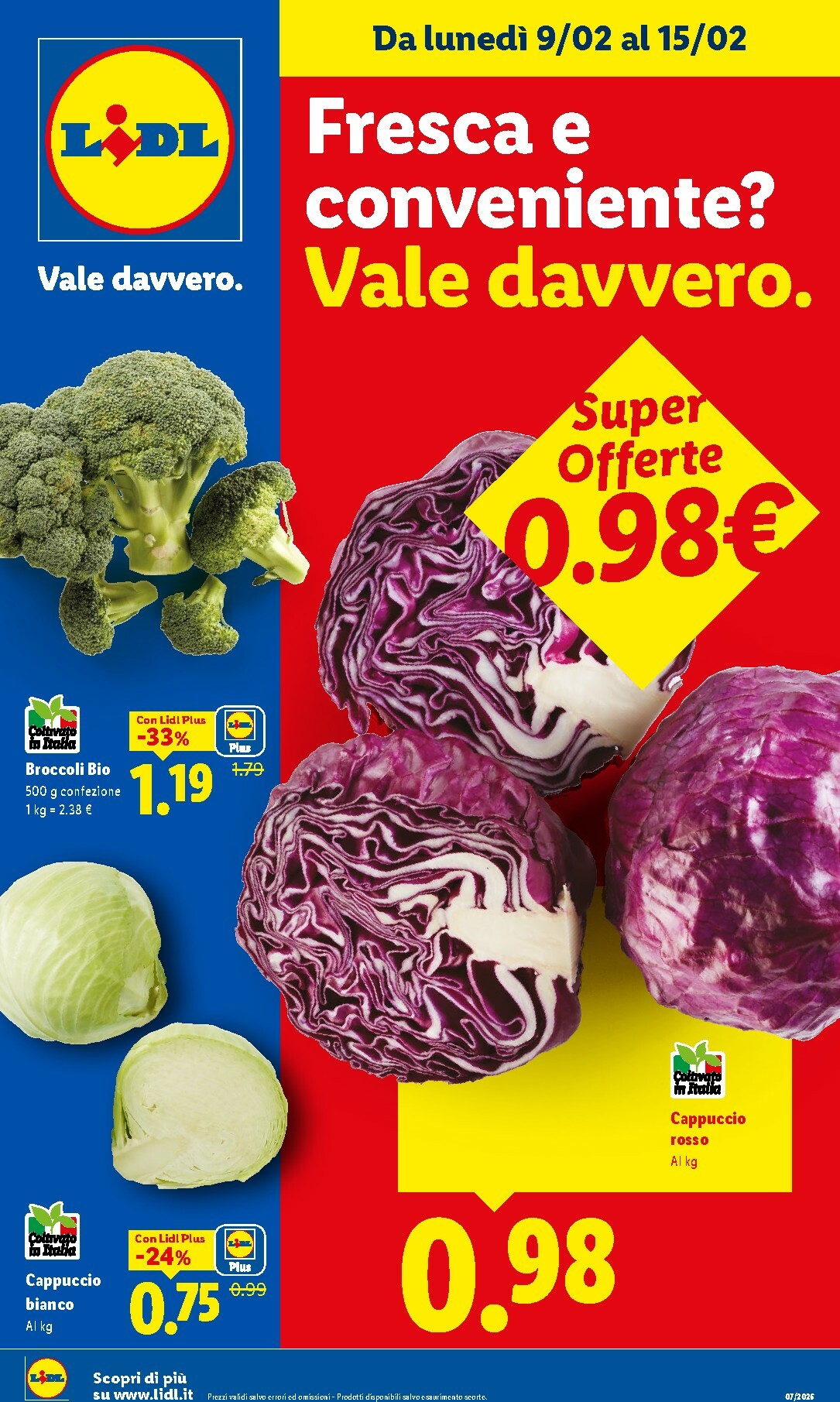 Volantino Lidl - Fresca e conveniente valido dal 09/02/2026 al 15/02/2026