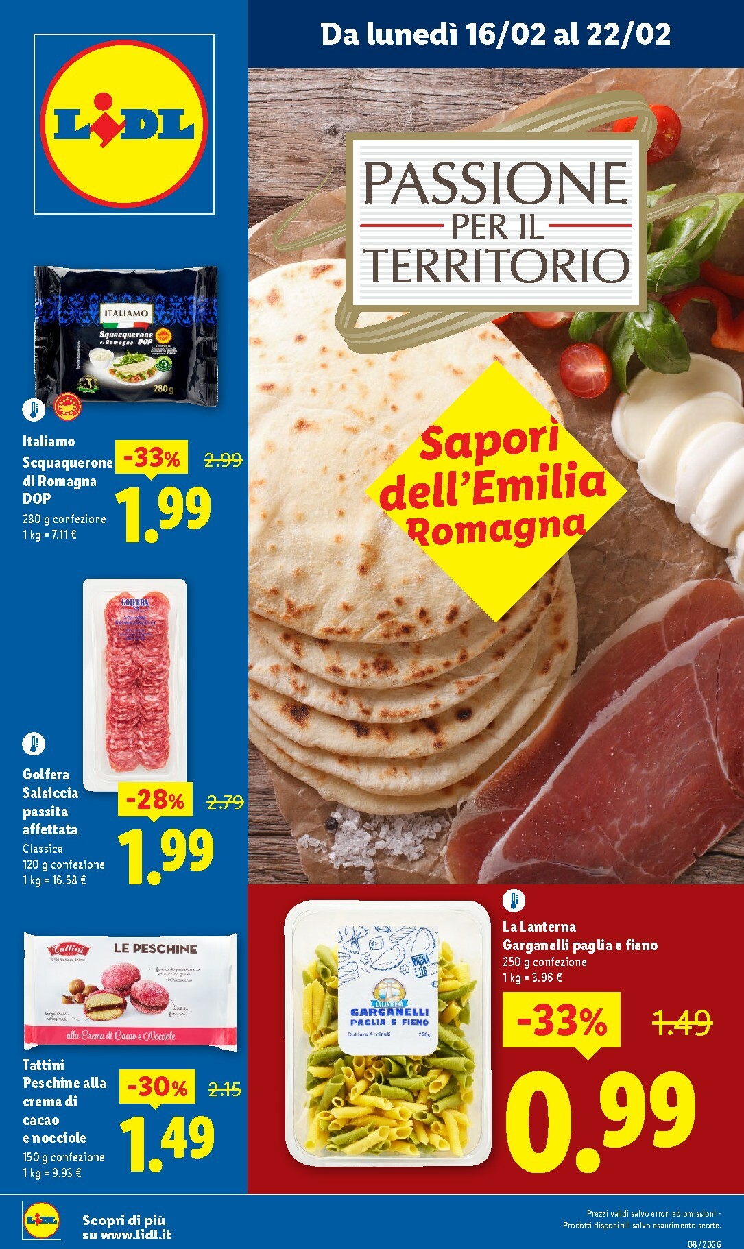 Volantino Lidl - Emilia Romagna valido dal 16/02/2026 al 22/02/2026