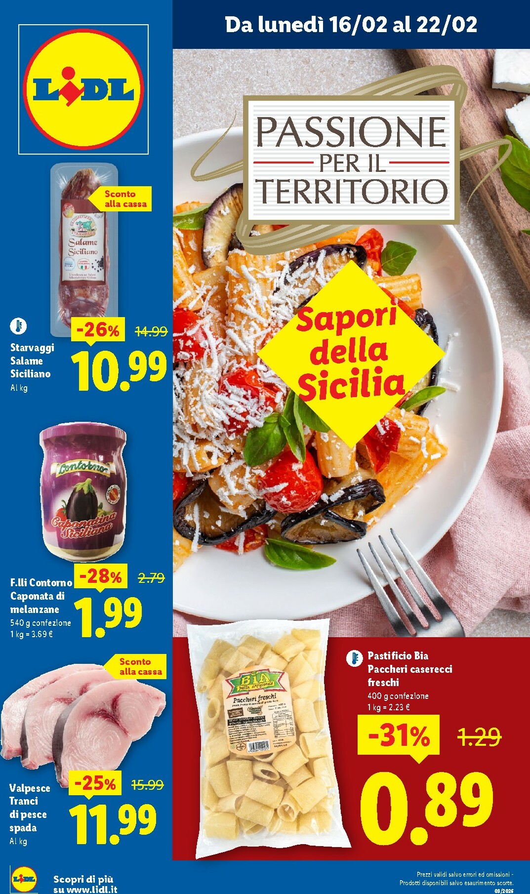 Volantino Lidl - Sicilia valido dal 16/02/2026 al 22/02/2026
