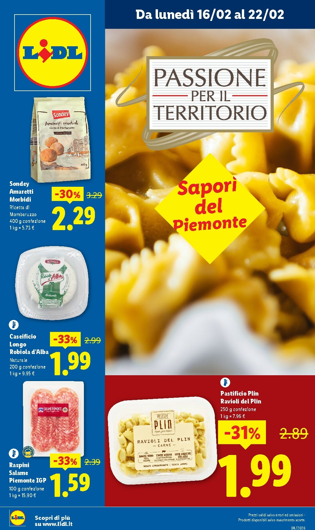 Volantino Lidl - Piemonte valido dal 16/02/2026 al 22/02/2026