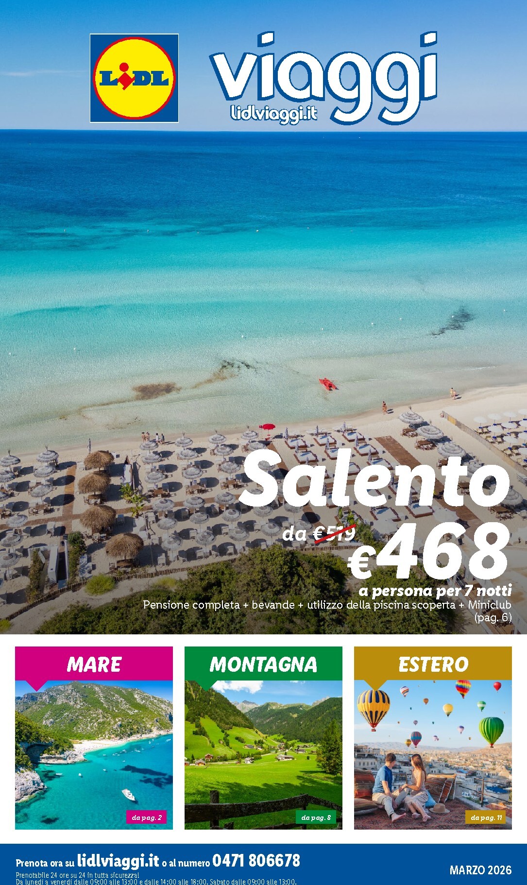 Volantino Lidl - Viaggi valido dal 01/03/2026 al 31/03/2026