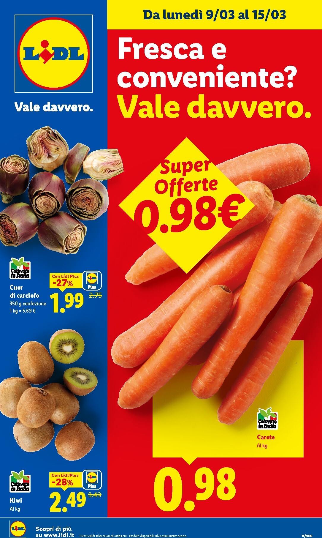 Volantino Lidl - Fresca e conveniente valido dal 09/03/2026 al 15/03/2026