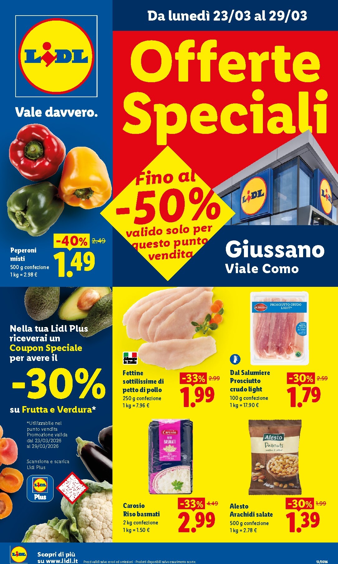 Volantino Lidl - Offerte Speciali Giussano valido dal 23/03/2026 al 29/03/2026