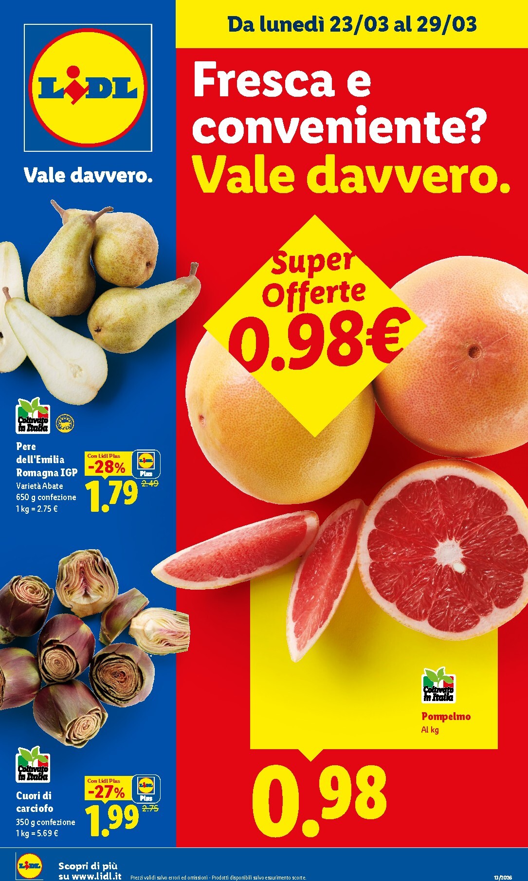 Volantino Lidl - Fresca e conveniente valido dal 23/03/2026 al 29/03/2026