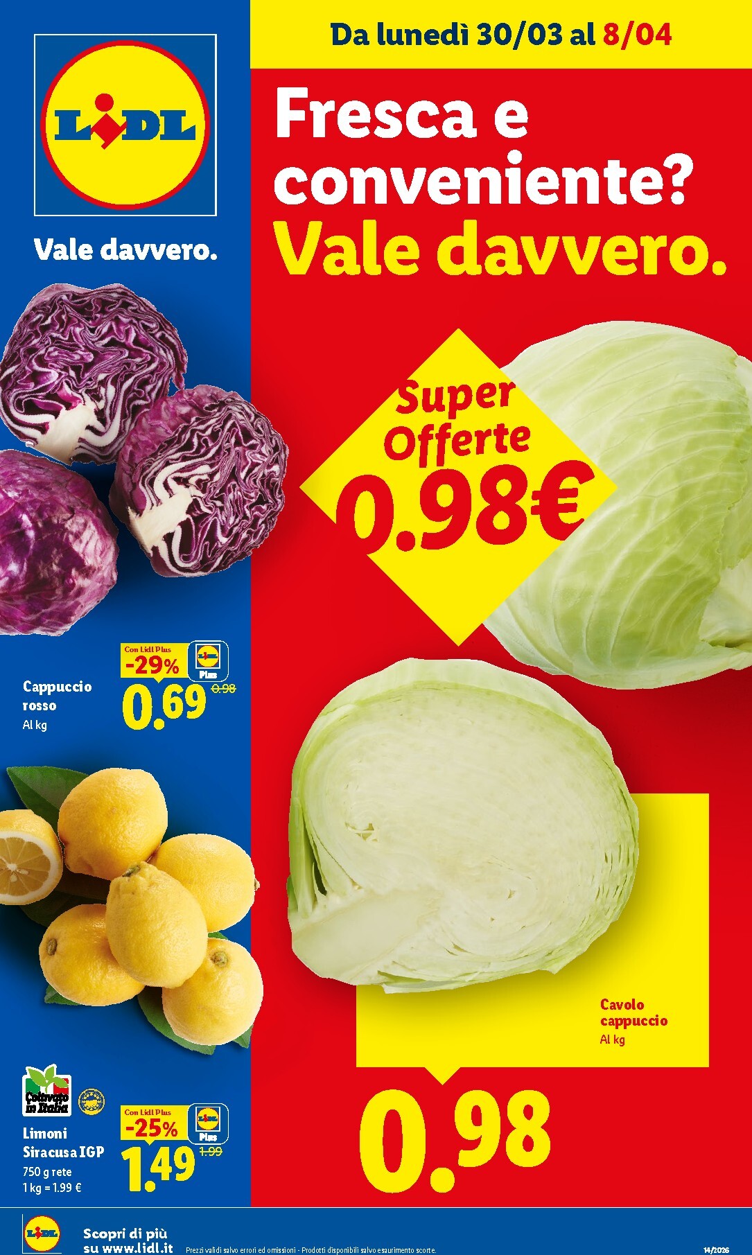 Volantino Lidl - Fresca e conveniente valido dal 30/03/2026 al 08/04/2026