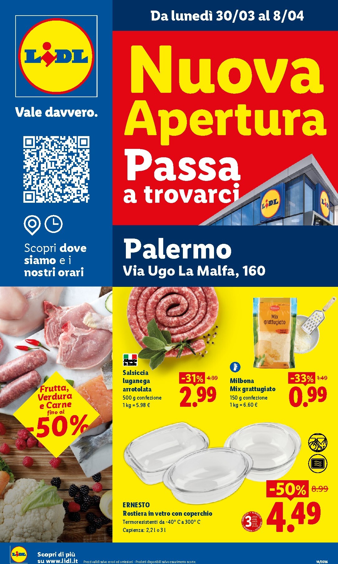 Volantino Lidl - Palermo valido dal 30/03/2026 al 08/04/2026
