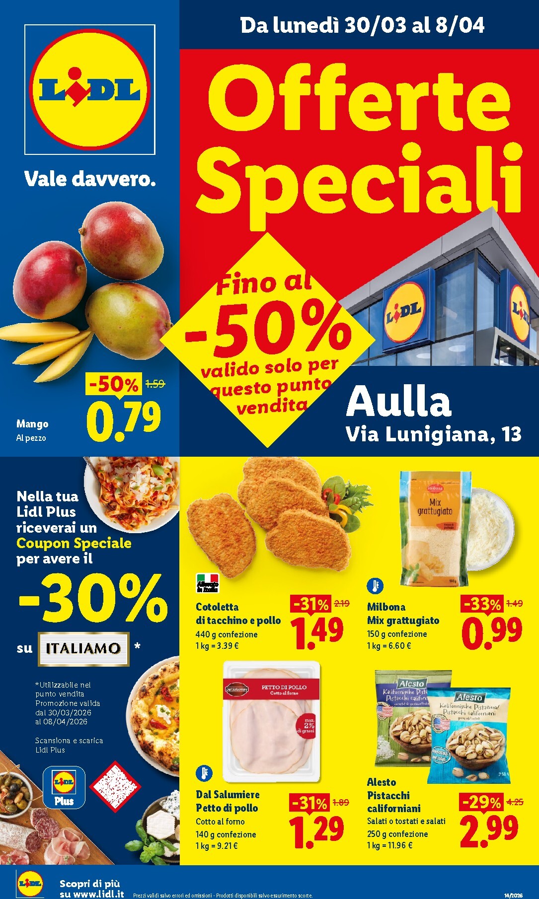 Volantino Lidl - Aulla valido dal 30/03/2026 al 08/04/2026