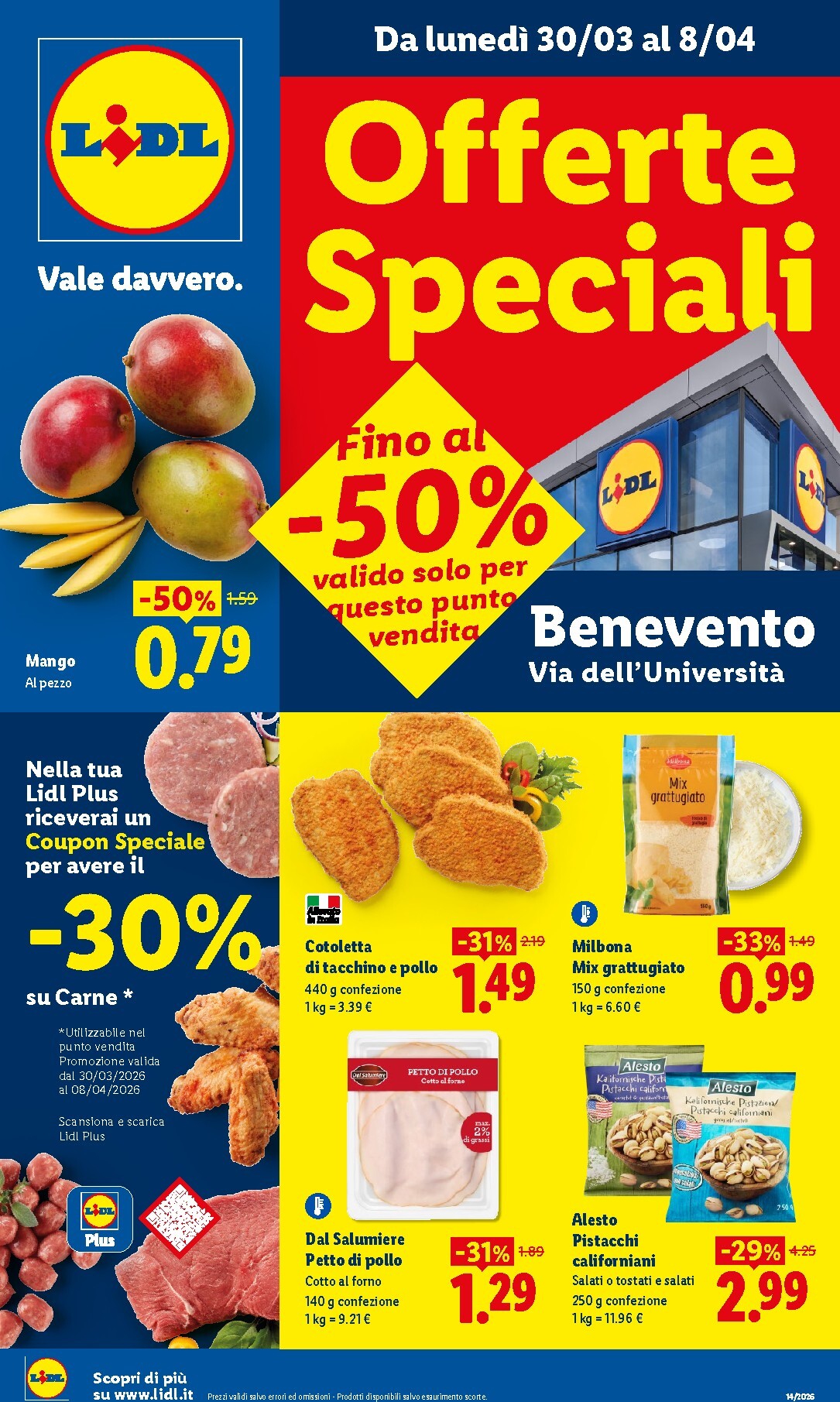 Volantino Lidl - Benevento valido dal 30/03/2026 al 08/04/2026