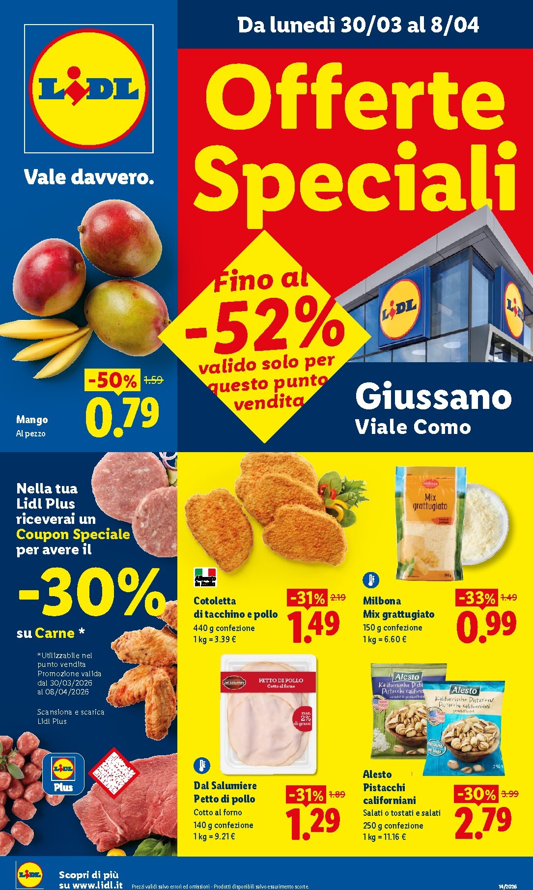 Volantino Lidl - Giussano valido dal 30/03/2026 al 08/04/2026