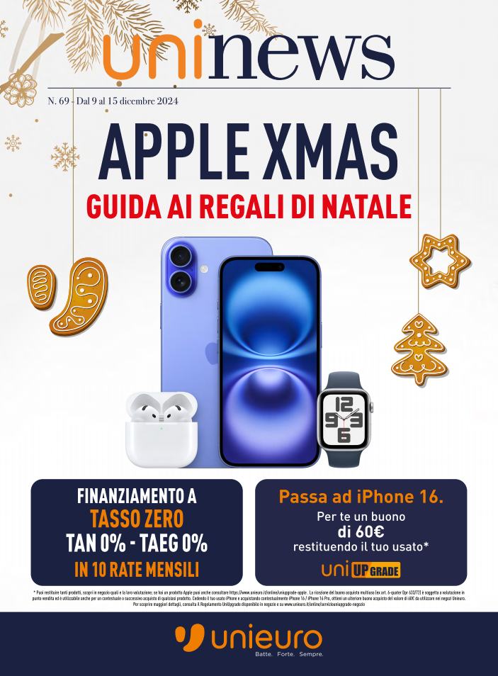 Volantino Unieuro - Speciale Apple valido dal 09/12 al 15/12