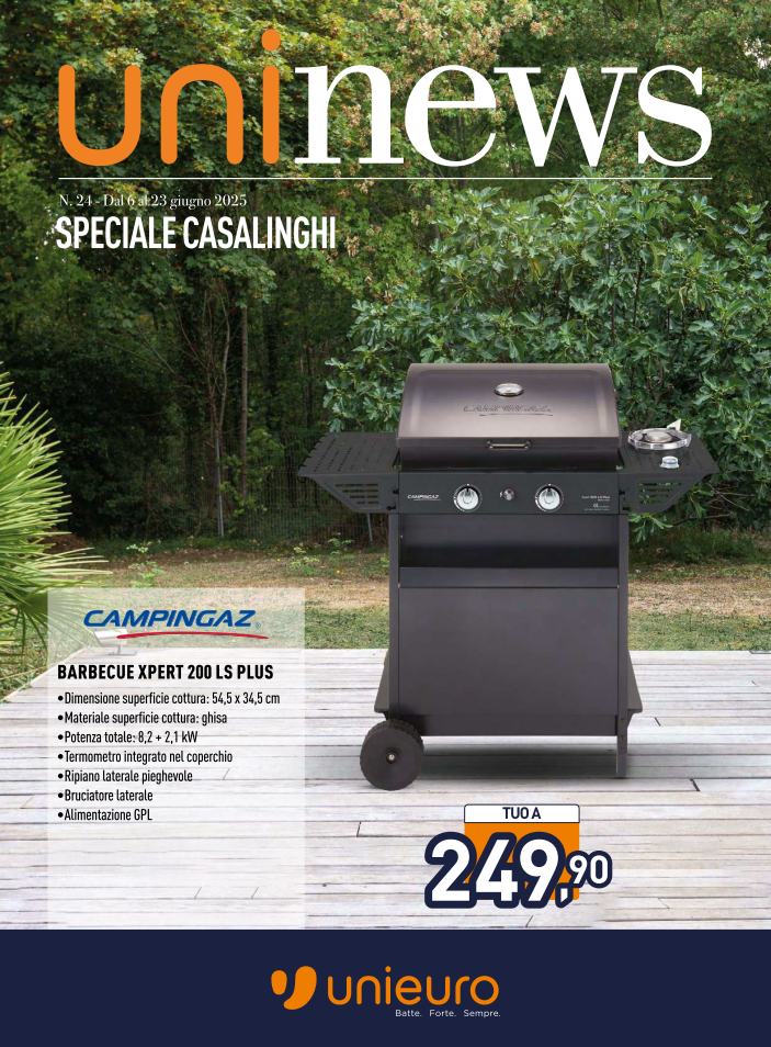 Volantino Unieuro - Speciale Casalinghi valido dal 06/06 al 23/06