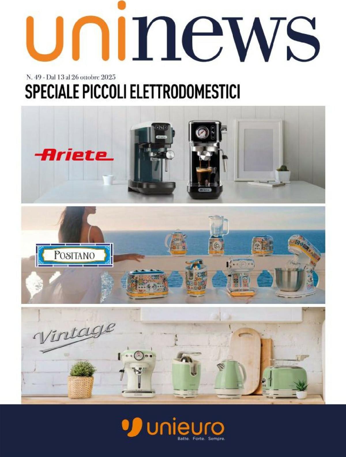 Volantino Unieuro - Speciale Piccoli Elettrodomestici valido dal 13/10 al 26/10