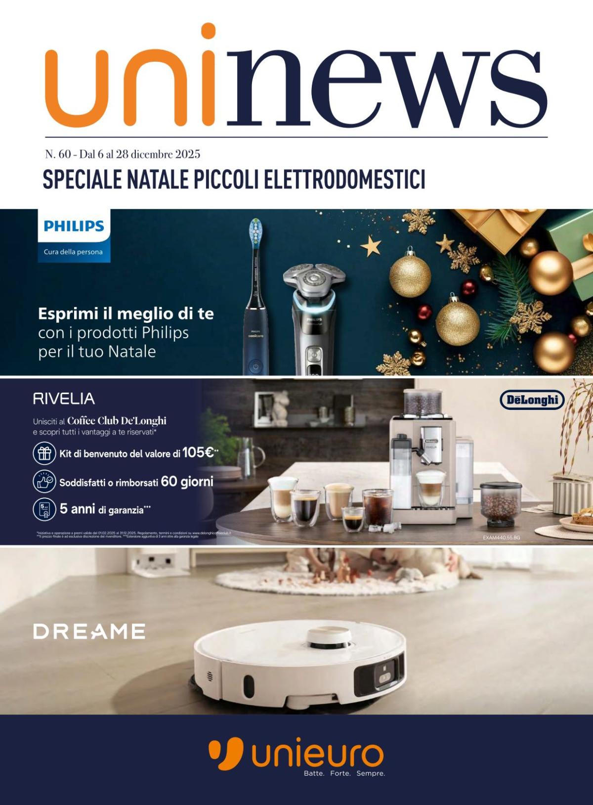 Volantino Unieuro - Speciale Piccoli Elettrodomestici valido dal 06/12 al 28/12
