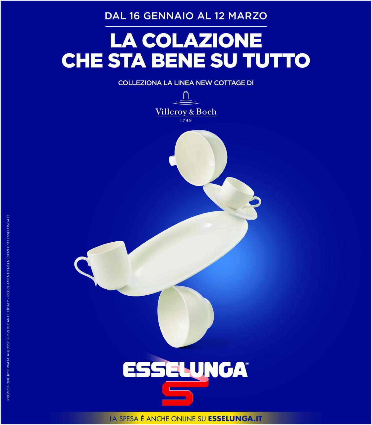 Volantino Esselunga - Collection Villeroy & Boch valido dal 30/01 al 12/02