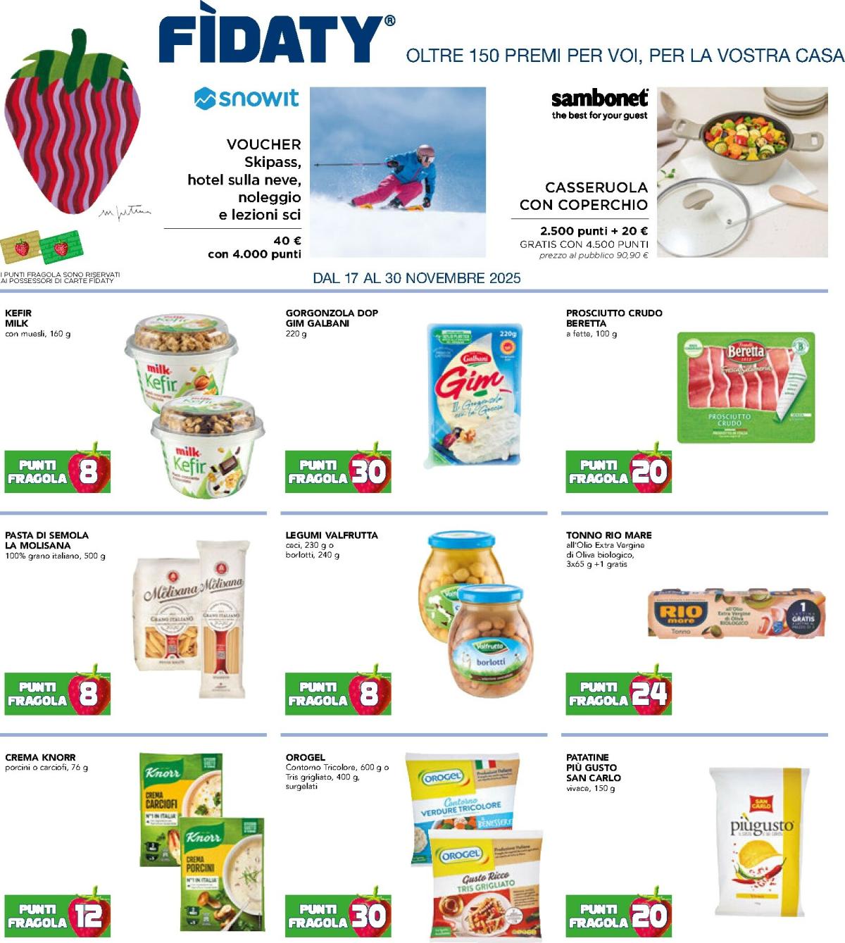 Volantino Esselunga - Raccolta Punti Fragola valido dal 17/11 al 30/11