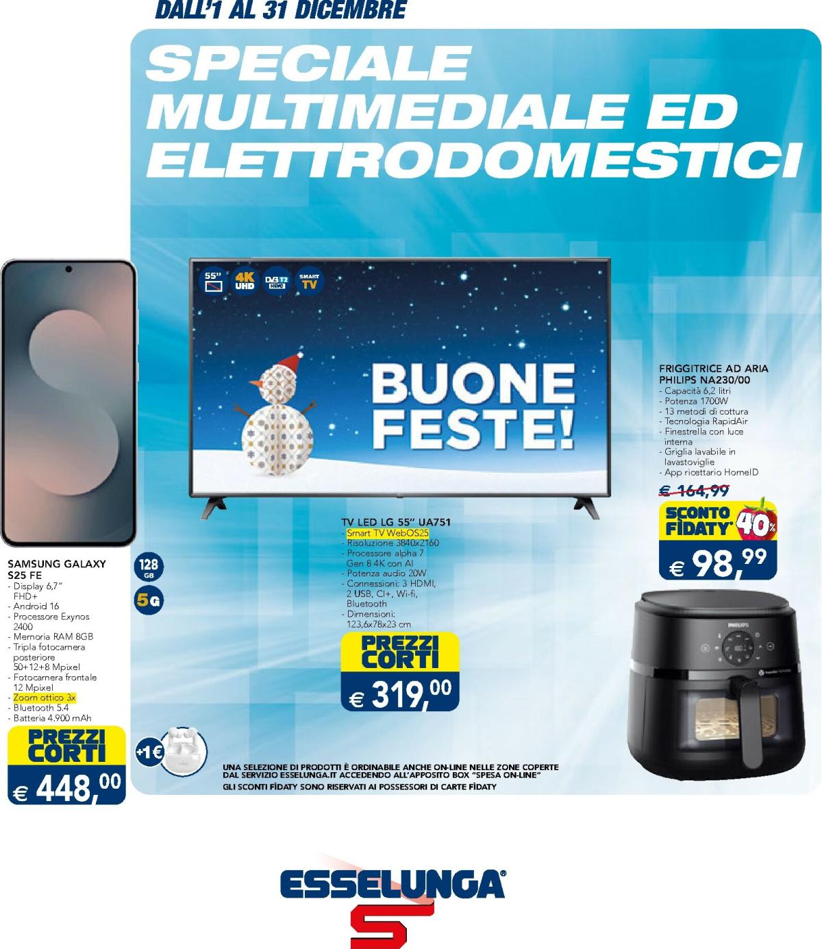 Volantino Esselunga - Multimediale valido dal 01/12 al 31/12