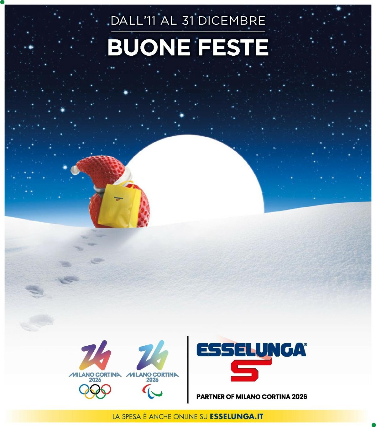 Volantino Esselunga - Buon Natale valido dal 11/12 al 31/12