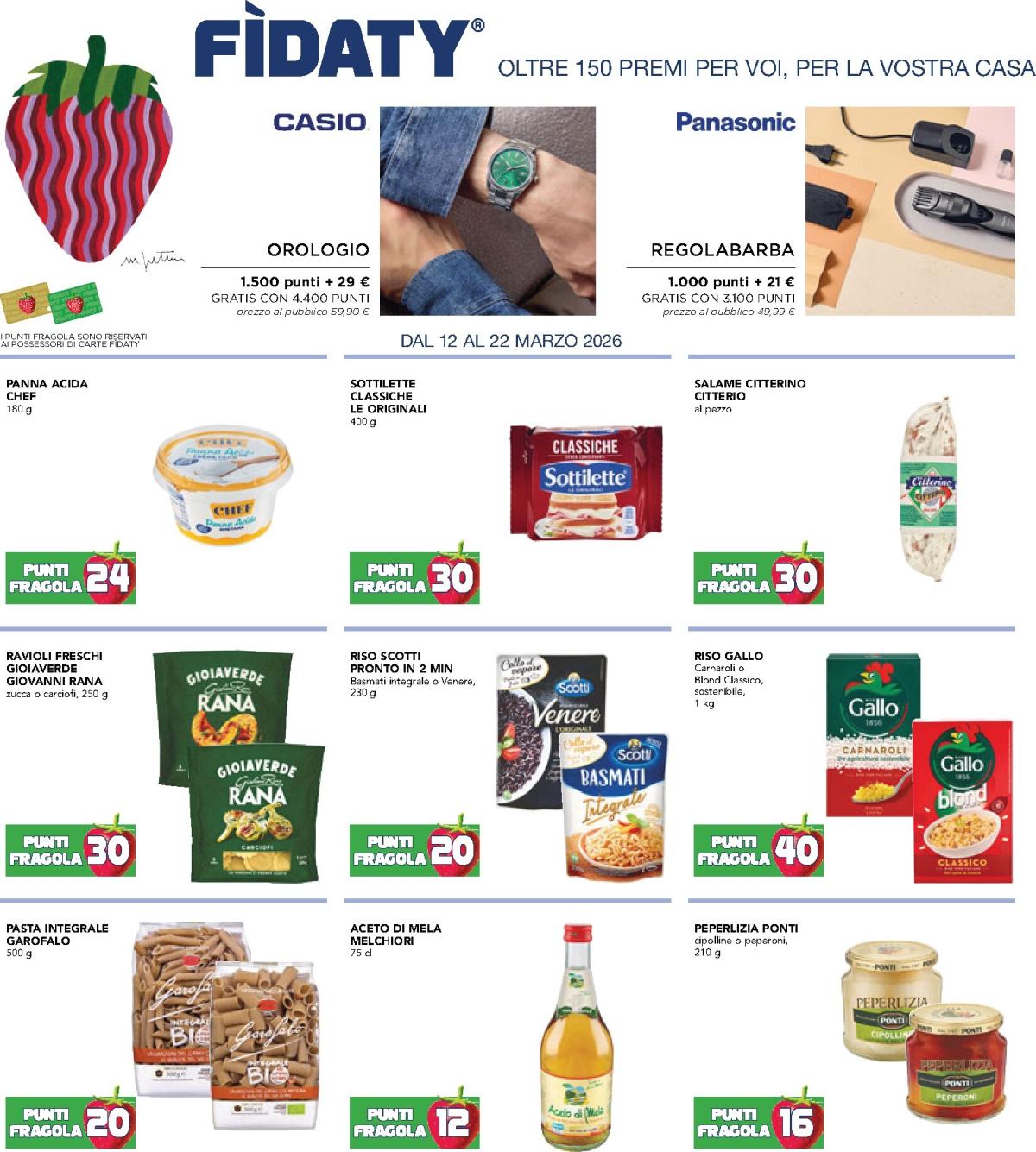 Volantino Esselunga - Raccolta Punti Fragola valido dal 12/03/2026 al 22/03/2026