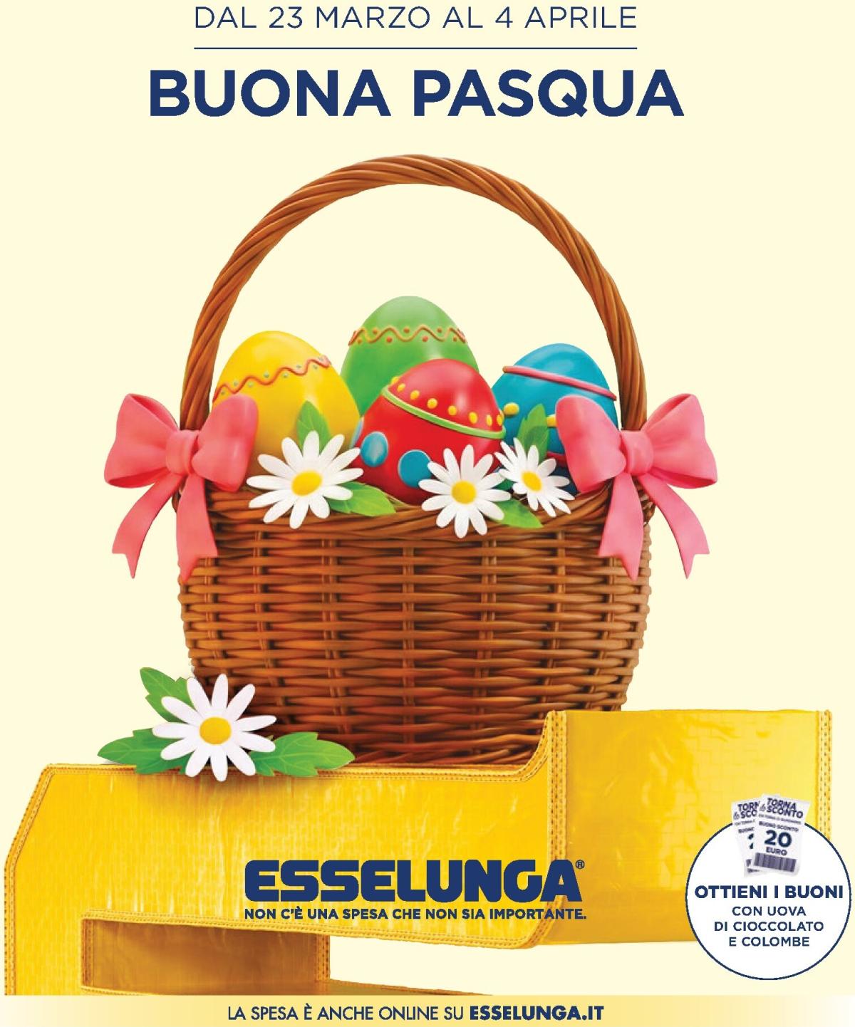 Volantino Esselunga - Buona Pasqua valido dal 23/03/2026 al 04/04/2026