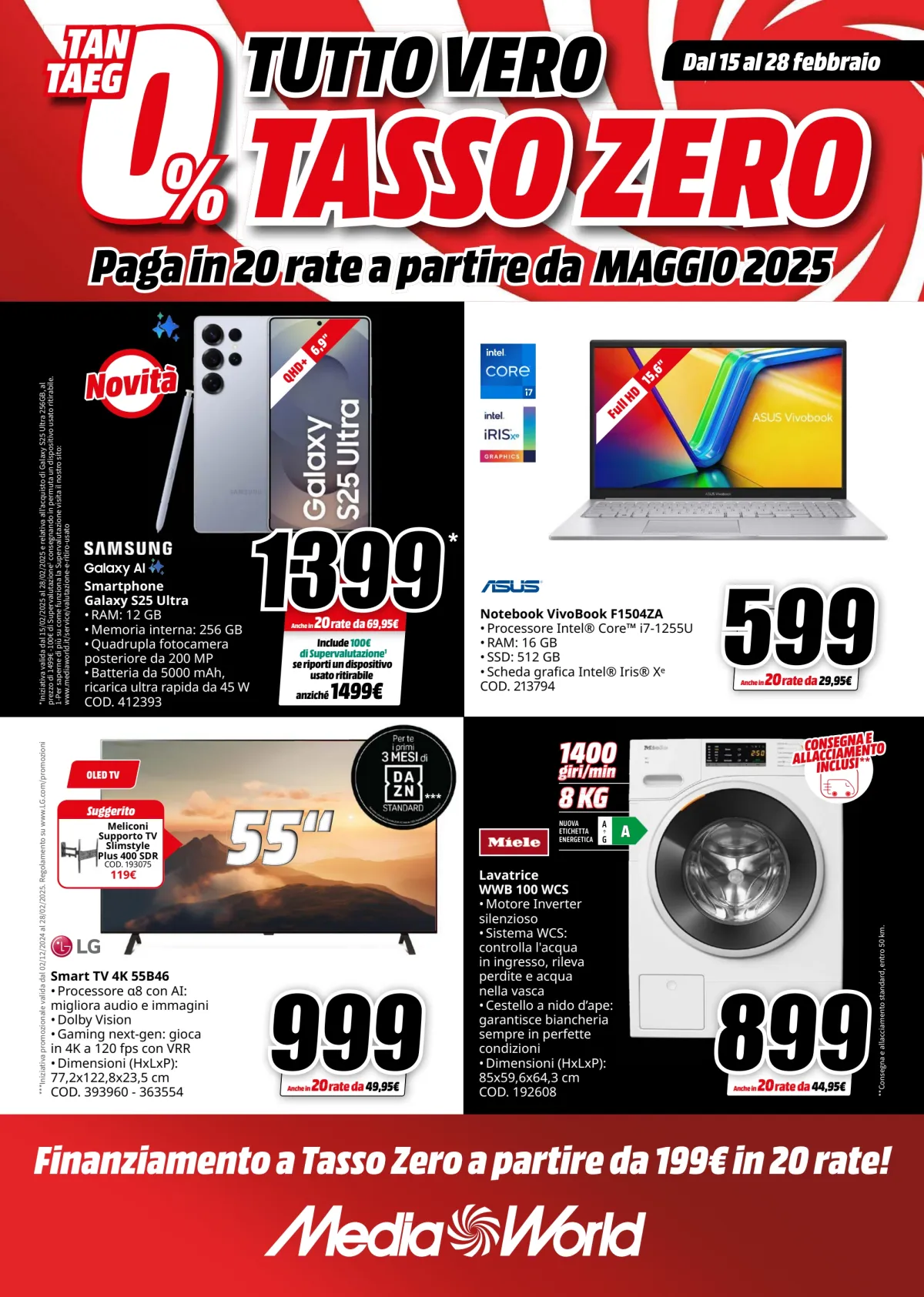 Volantino Mediaworld valido dal 15/02 al 28/02