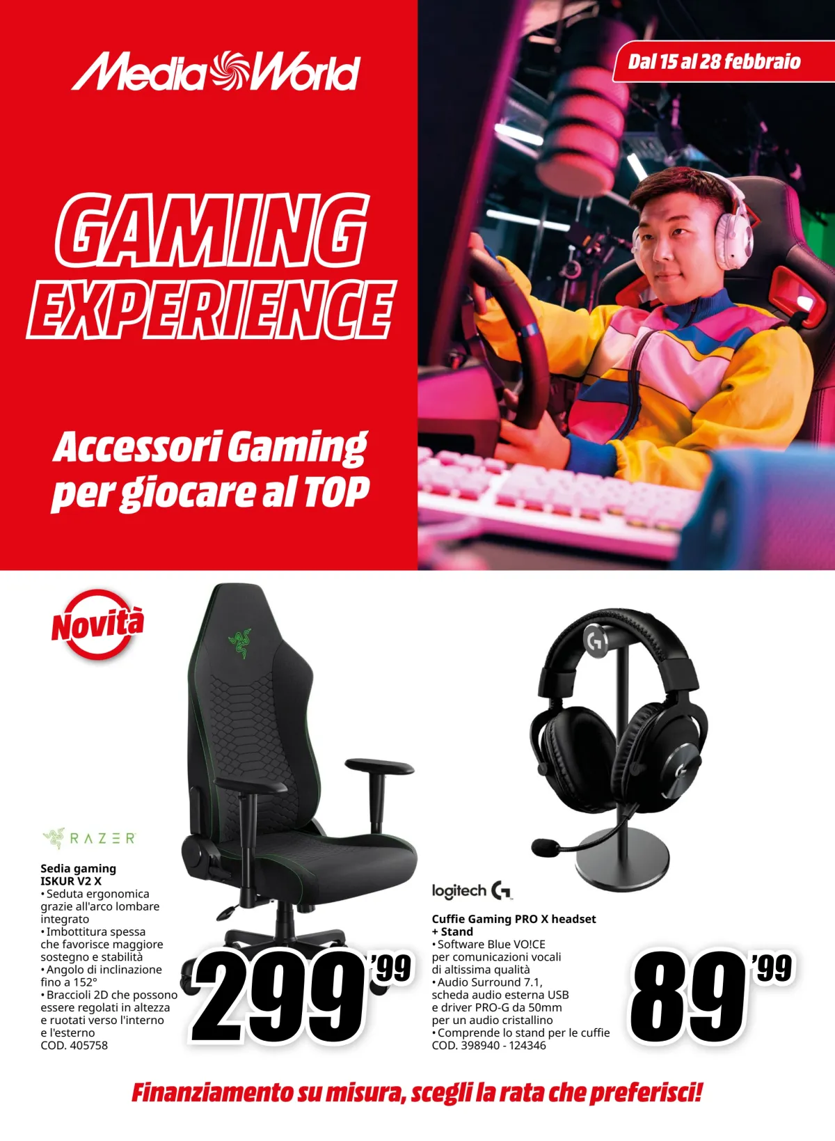 Volantino Mediaworld - Gaming valido dal 15/02 al 28/02