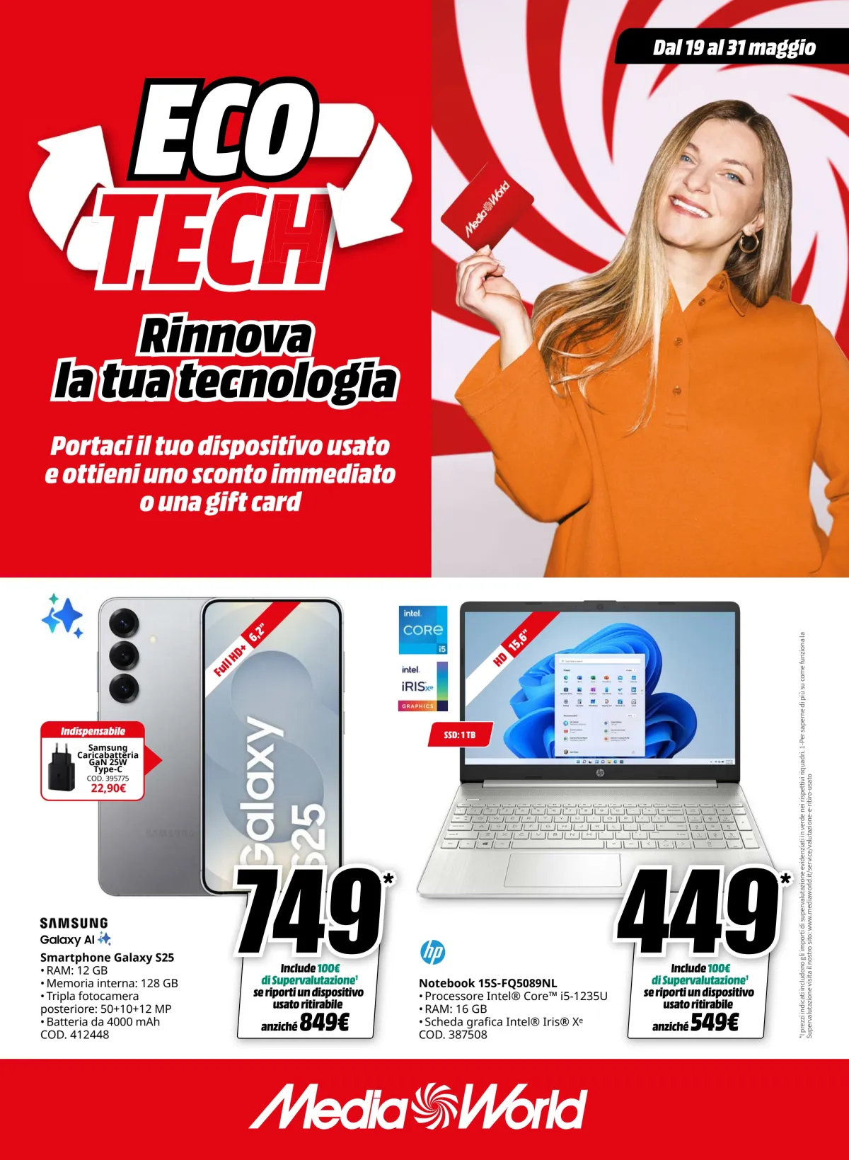 Volantino Mediaworld - Eco Tech valido dal 19/05 al 31/05
