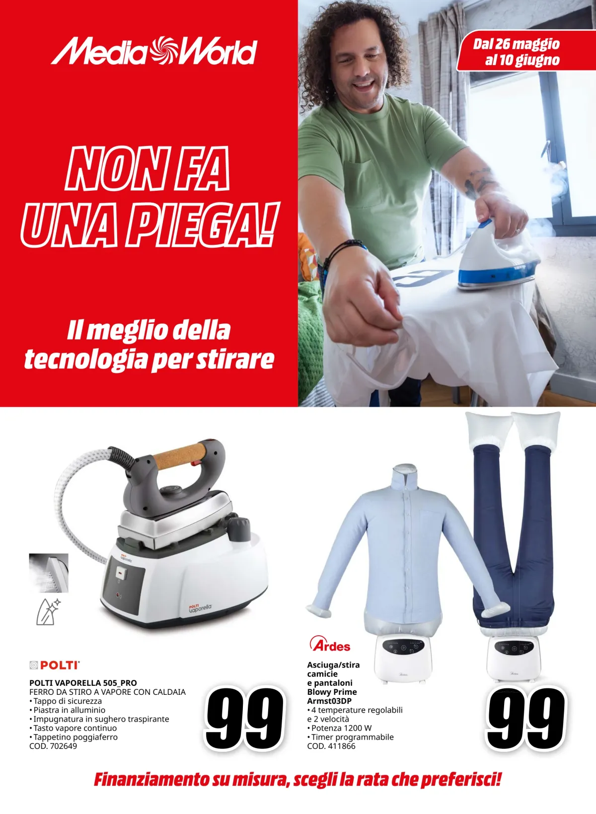 Volantino Mediaworld - Speciale Stiro valido dal 26/05 al 10/06