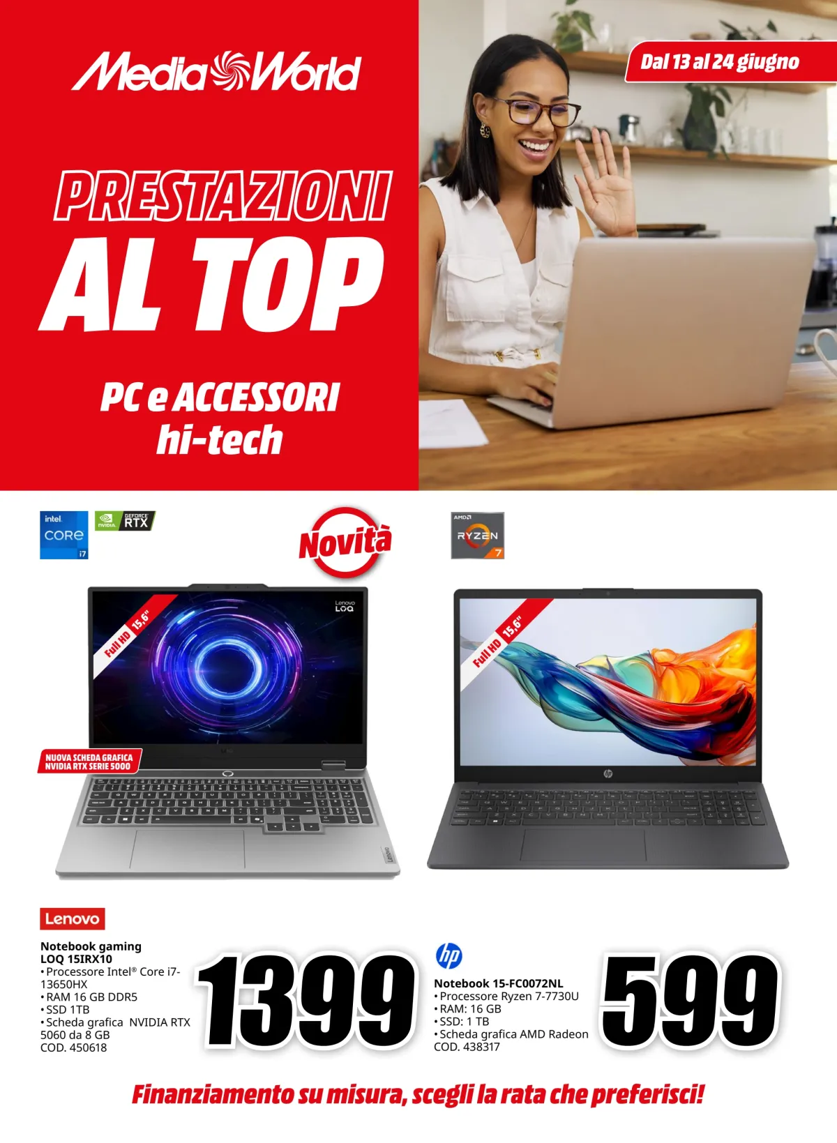 Volantino Mediaworld - Prestazioni al Top valido dal 13/06 al 24/06