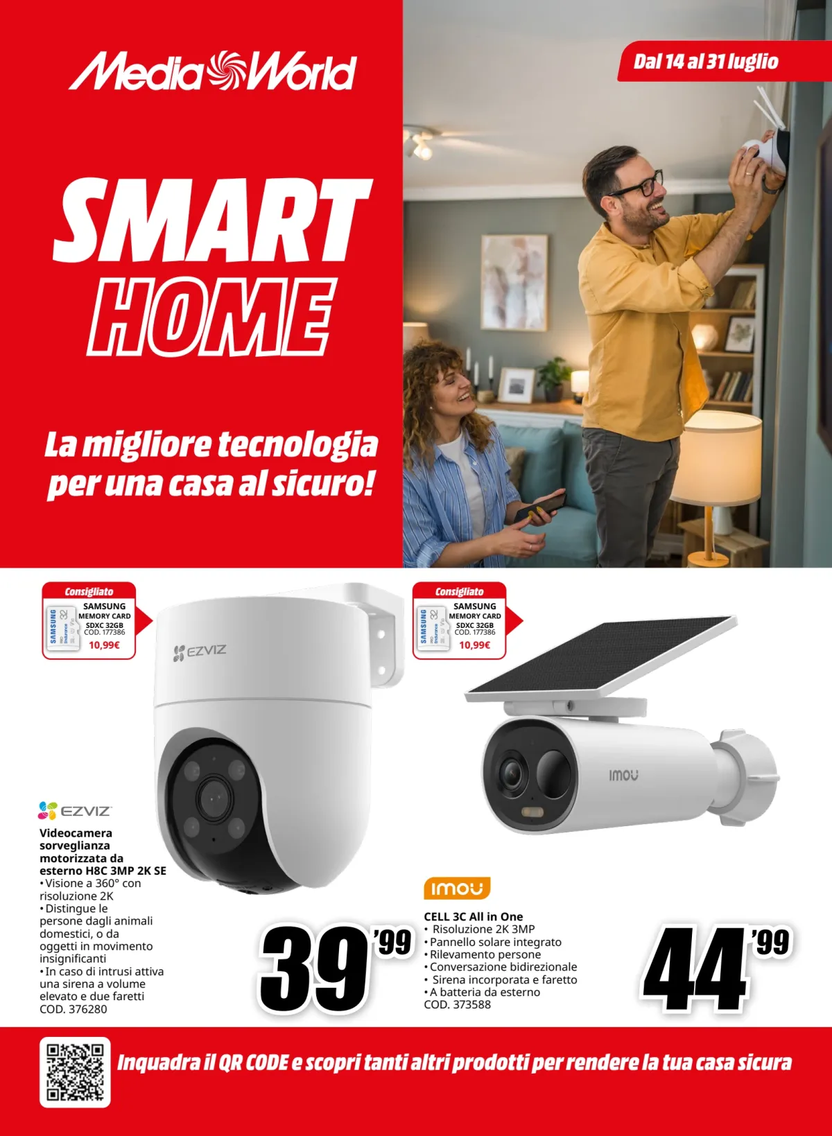 Volantino Mediaworld - Speciale Casa Sicura valido dal 14/07 al 31/07