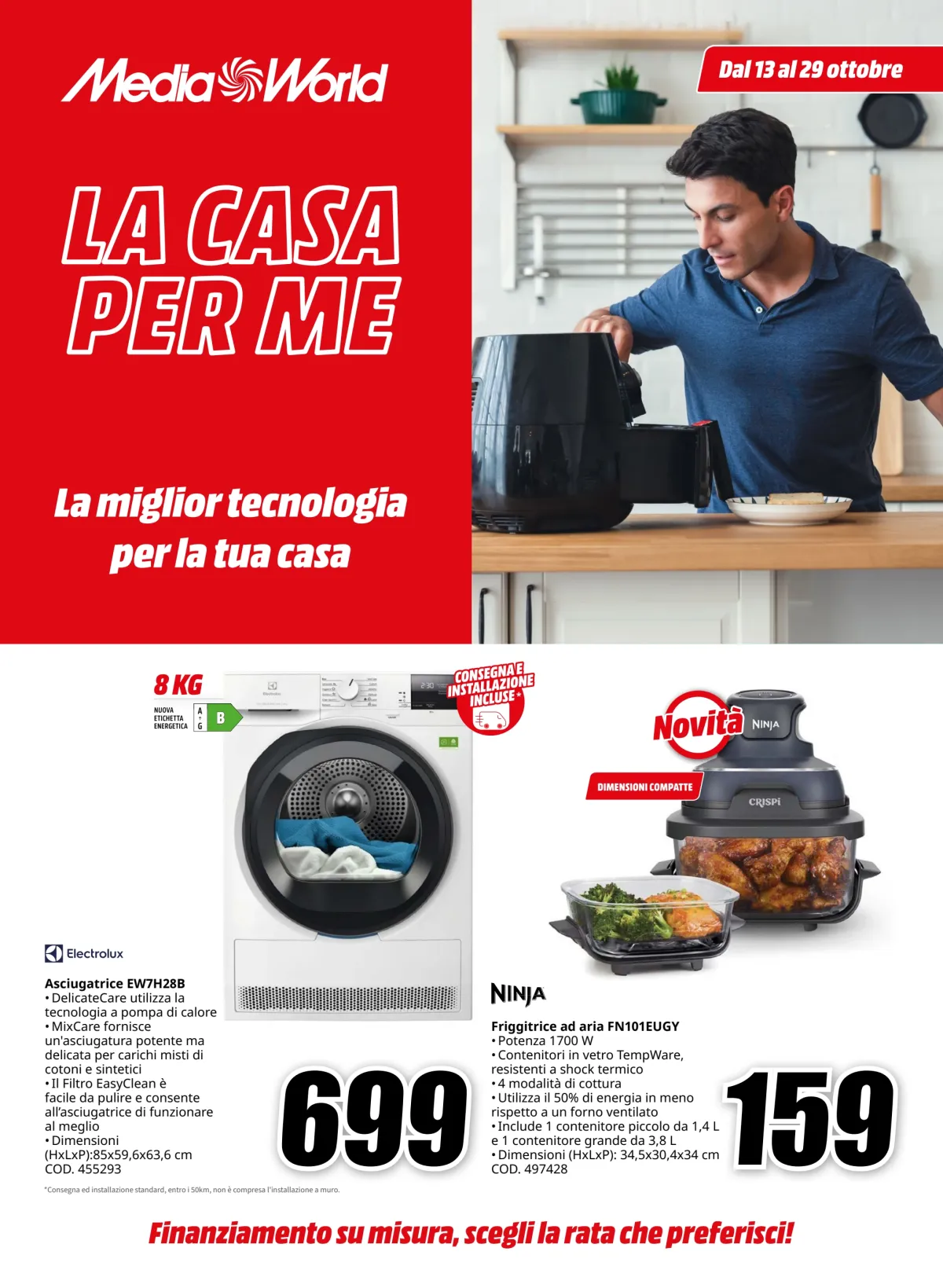 Volantino Mediaworld - La Casa per Me valido dal 13/10 al 29/10