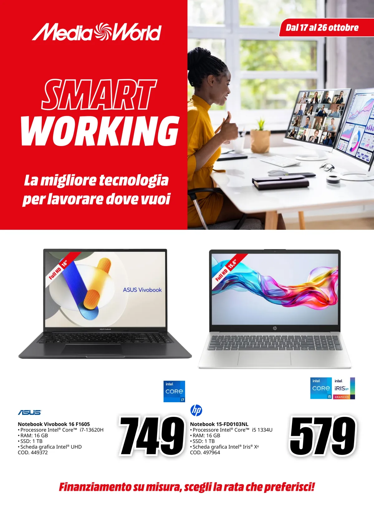 Volantino Mediaworld valido dal 17/10 al 26/10