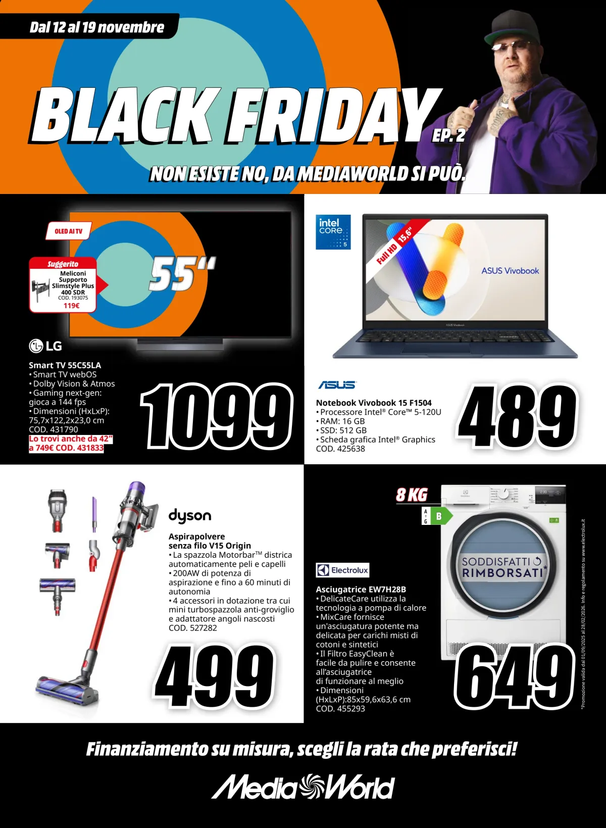Volantino Mediaworld - Black Friday valido dal 12/11 al 19/11