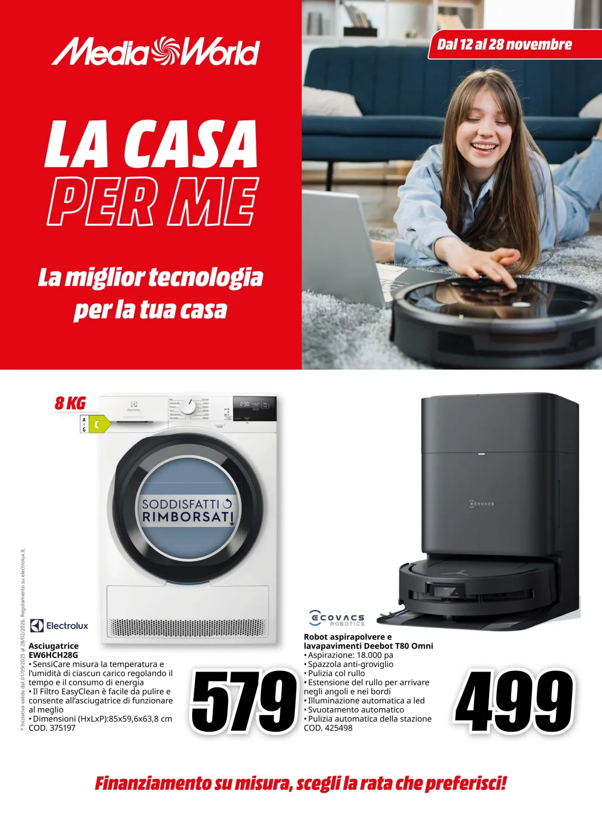 Volantino Mediaworld - La Casa per Me valido dal 12/11 al 28/11