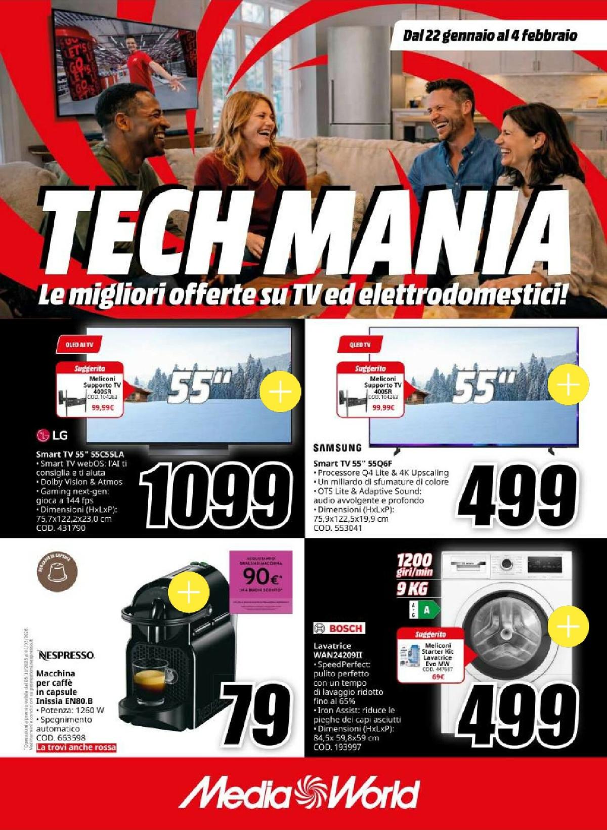 Volantino Mediaworld - Tech Mania valido dal 22/01 al 04/02