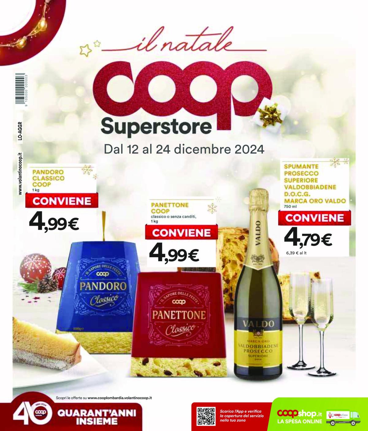 Volantino Coop valido dal 12/12 al 24/12