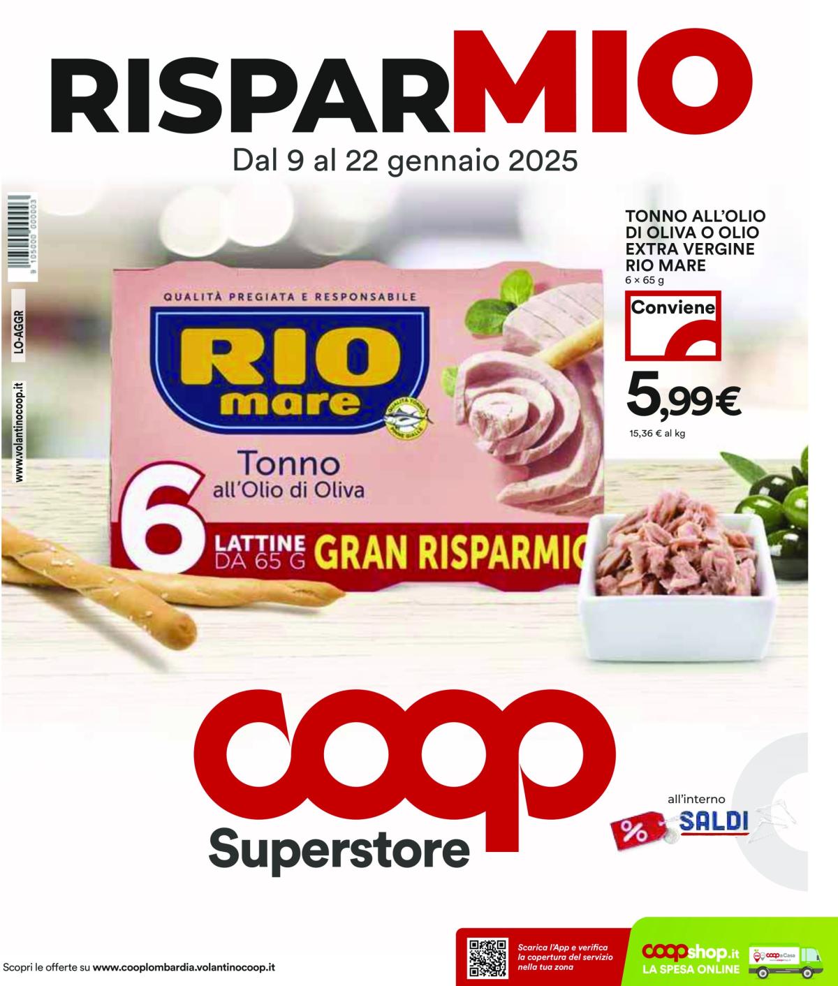 Volantino Coop valido dal 09/01 al 22/01