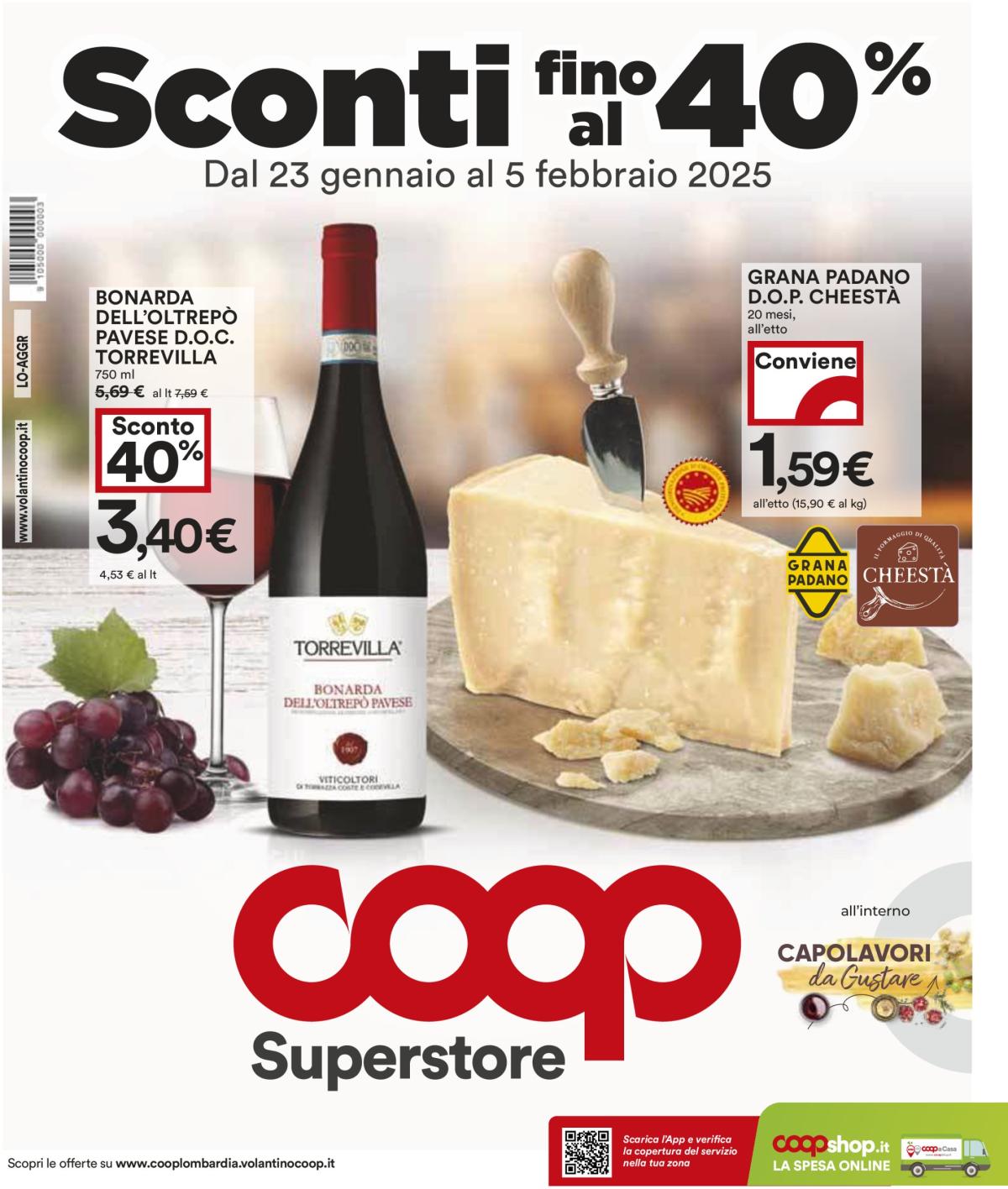 Volantino Coop valido dal 23/01 al 05/02