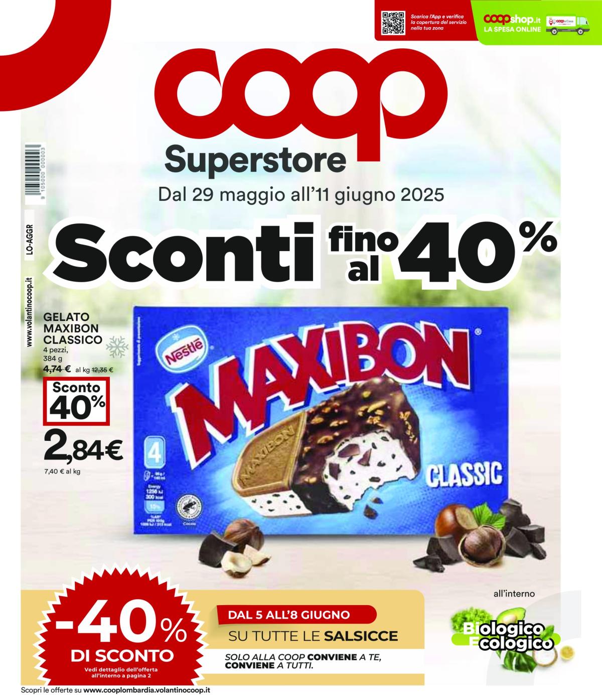 Volantino Coop valido dal 29/05 al 11/06