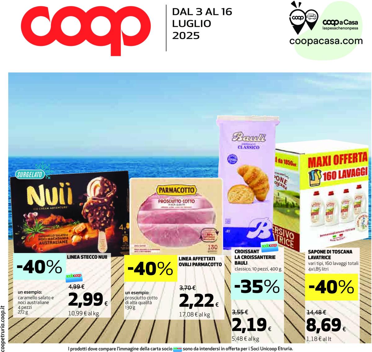 Volantino Coop valido dal 03/07 al 16/07